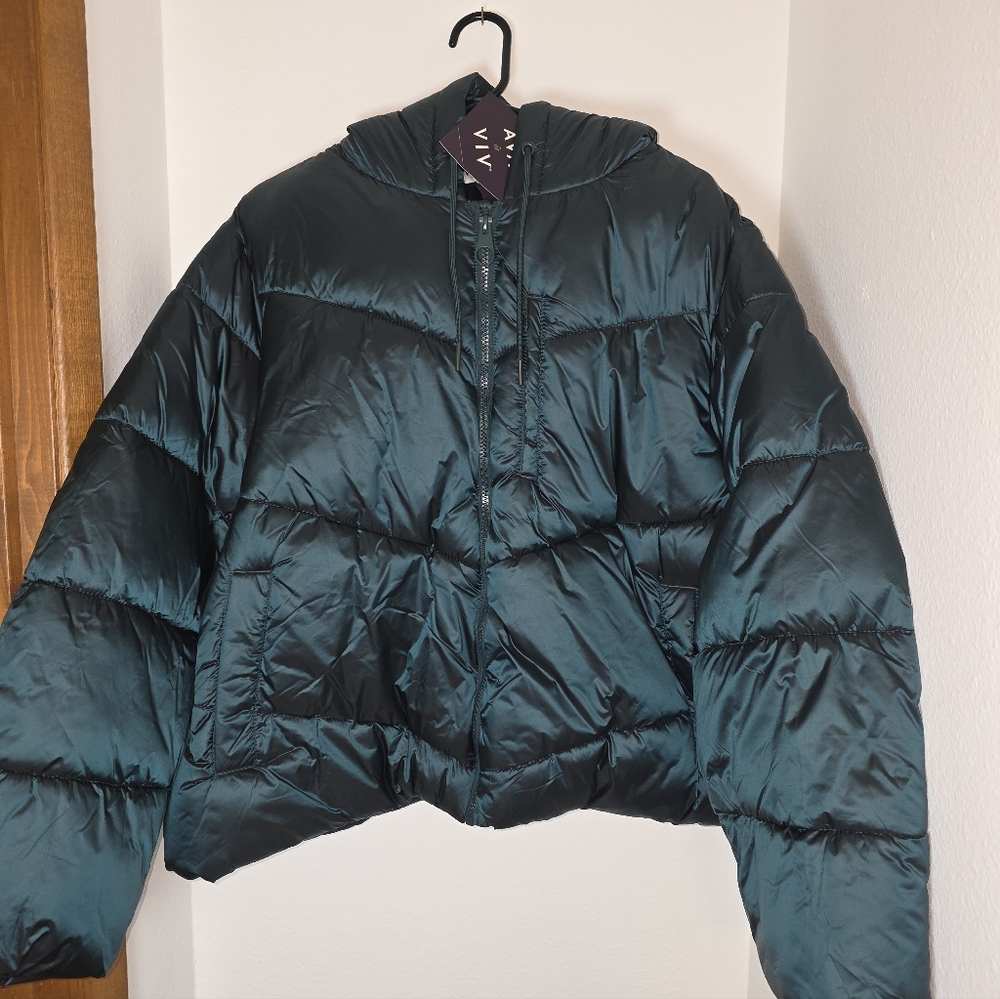 Metallic Puffer Jacket - Picture 6 of 6